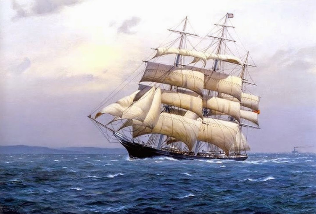 Who invented the first clipper ship?